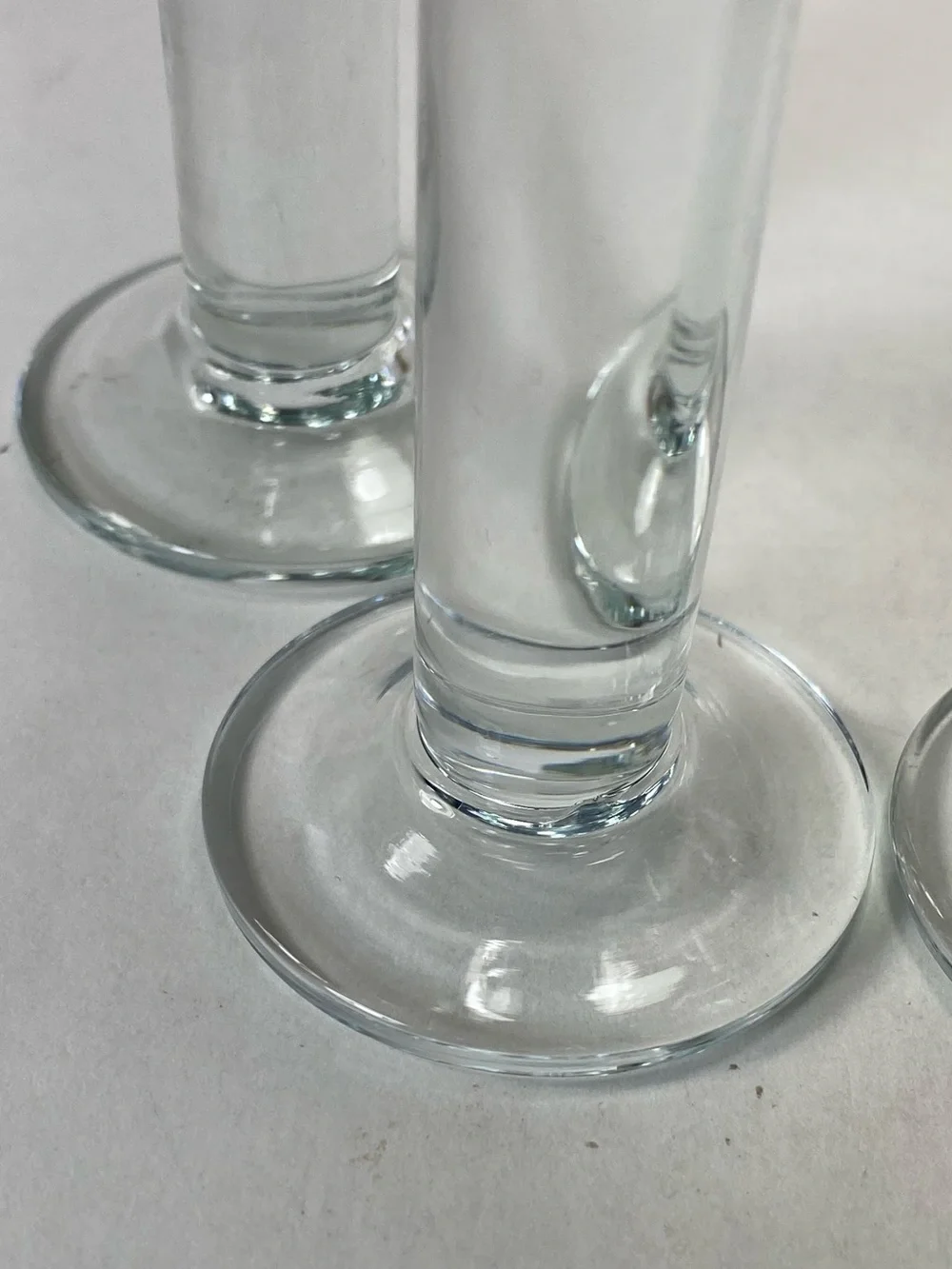 Set 4 Norwegian Linie Aquavit MCM Mid Century Modern Clear Glass Shot Glasses